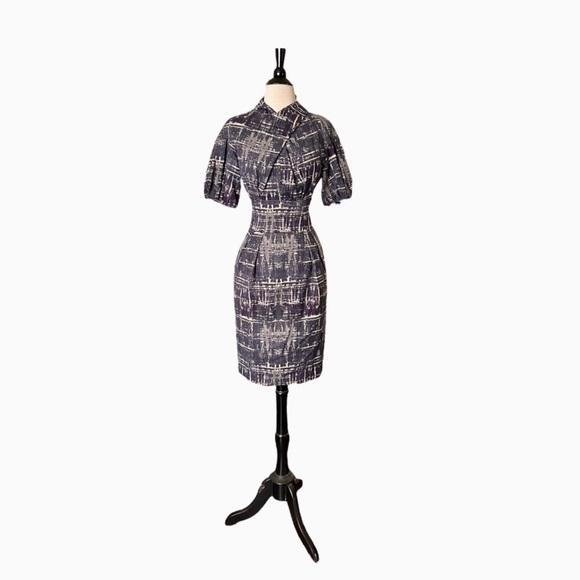 Philosophy di Alberta‎ Ferretti Brushed Plaid Woolf Dress US4 - Picture 1 of 8